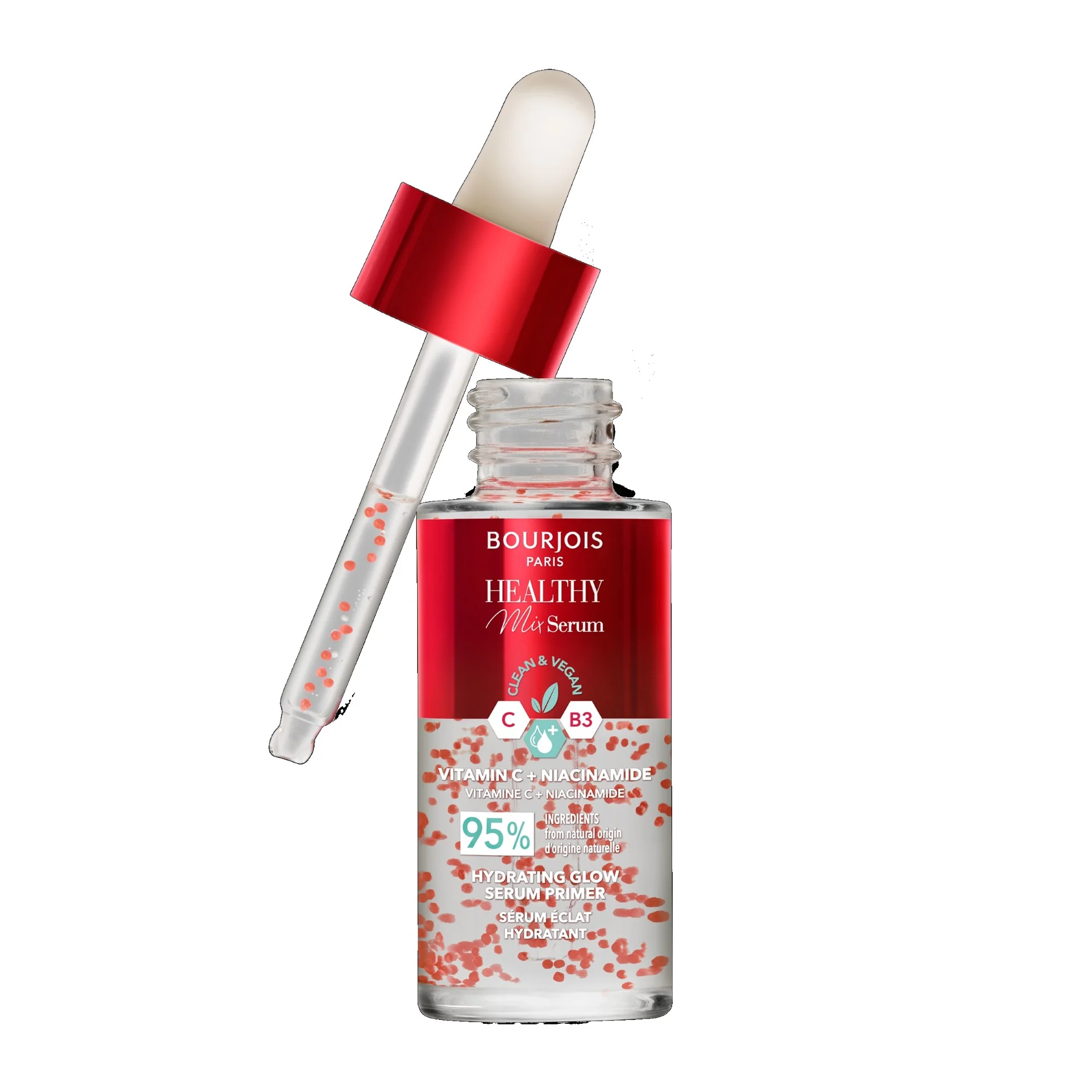 Bourjois Healthy Mix rozświetlający primer-serum do twarzy z wit. C i niacynamidem, 30 ml