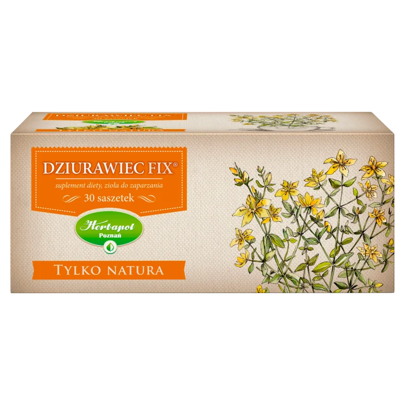 Tylko Natura Dziurawiec Fix zioła do zaparzania, 30 saszetek