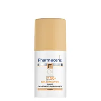 Pharmaceris F, Fluid ochronno-korygujący łagodzący podrażnienia 01 Ivory / SPF 50+ / 30 ml