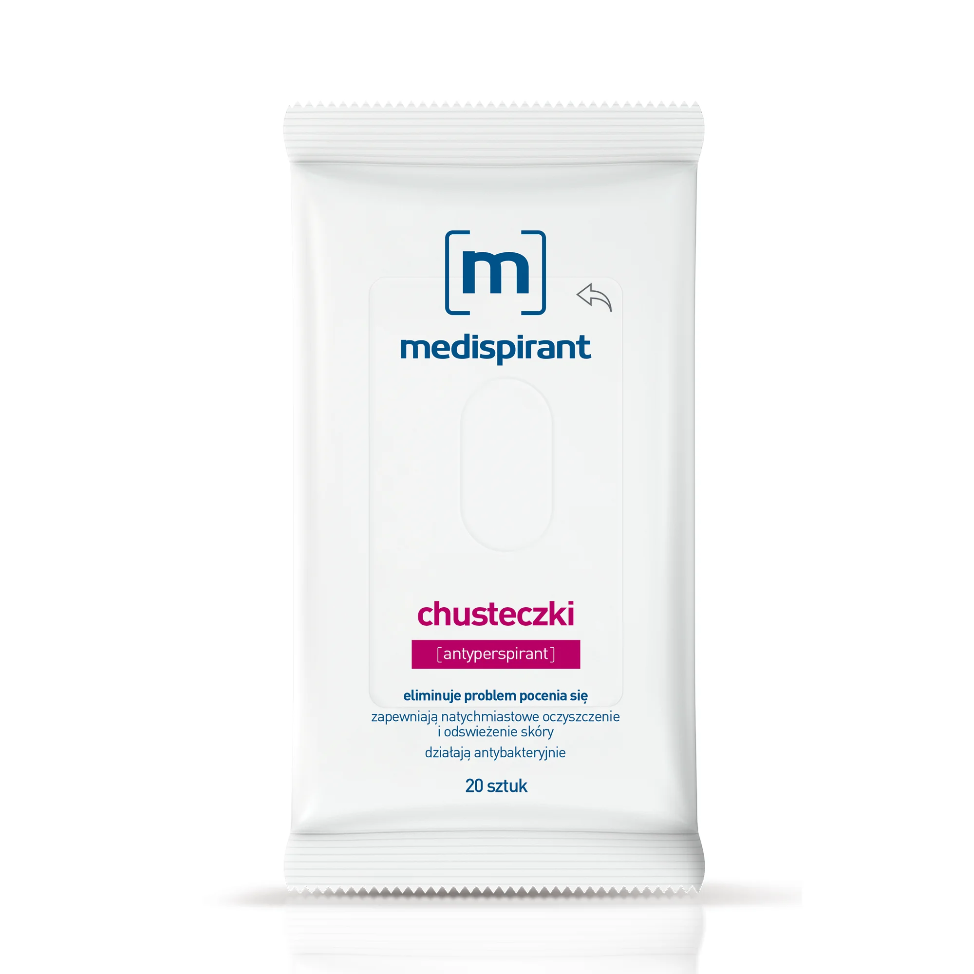 Medispirant chusteczki antyperspirant, 20 sztuk