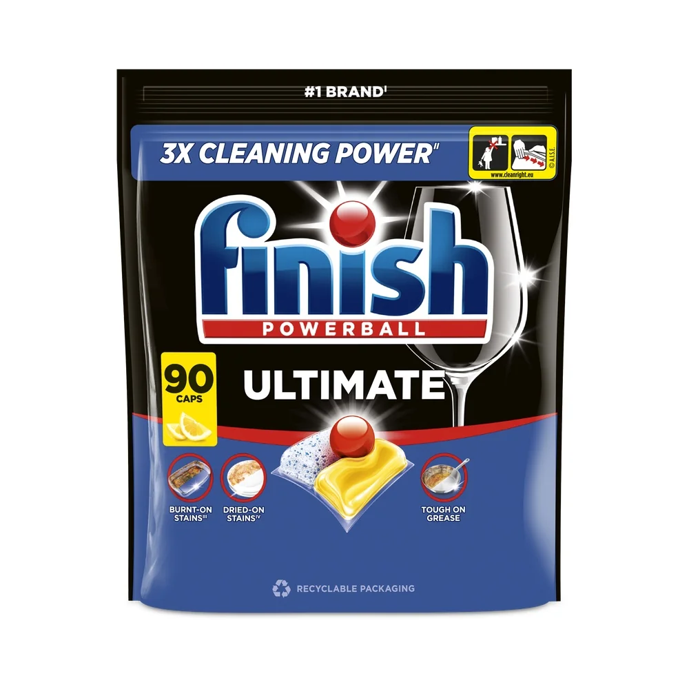 Finish Ultimate kapsułki do zmywarki Lemon, 90 sztuk