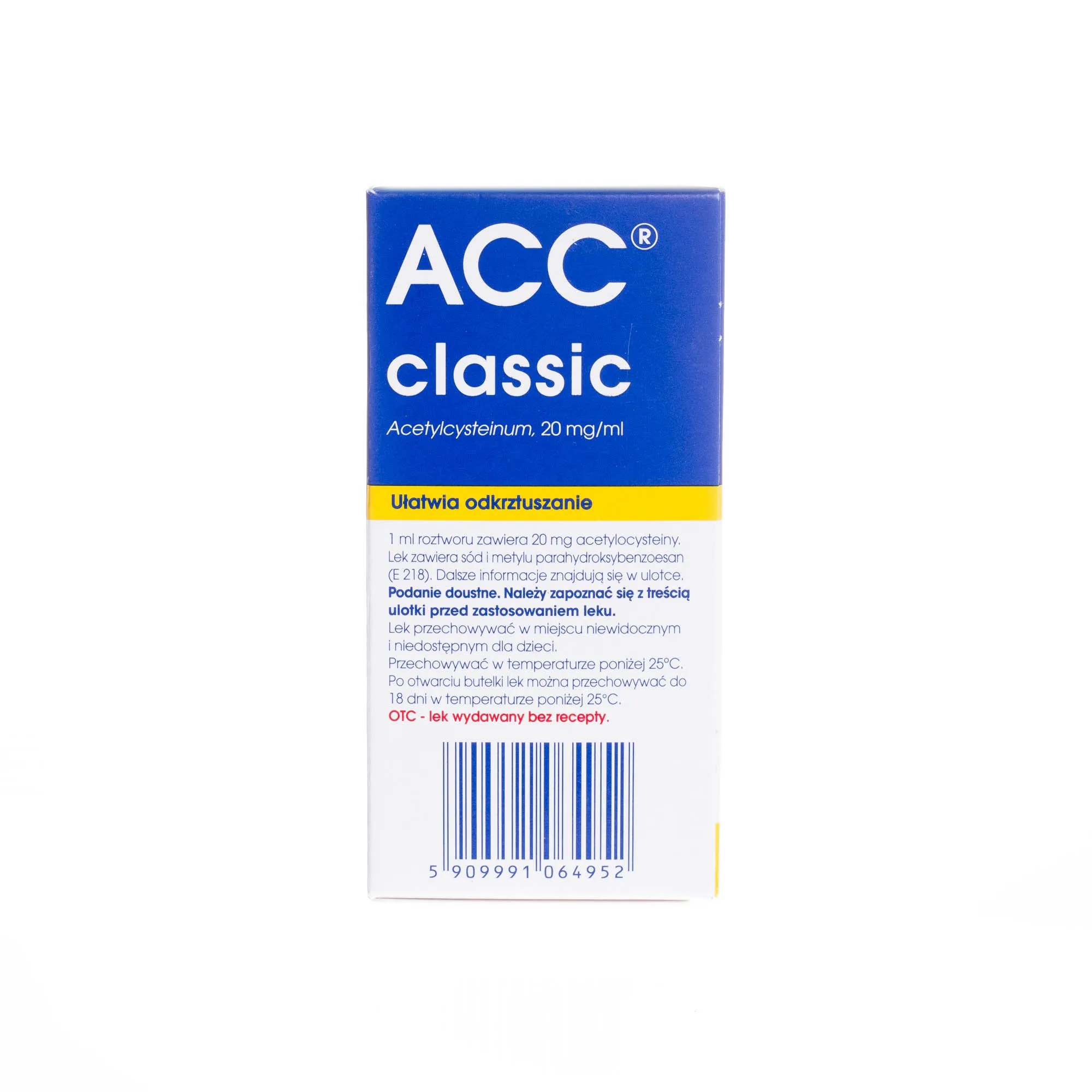 ACC classic, 20 mg/ml, roztwór doustny, 100 ml 