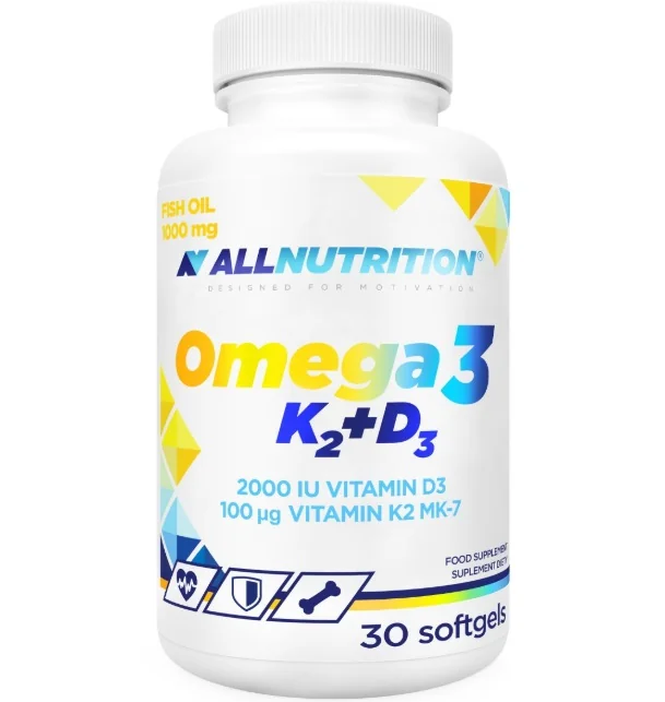 ALLNUTRITION Omega 3 K2 + D3 30 kapsułek