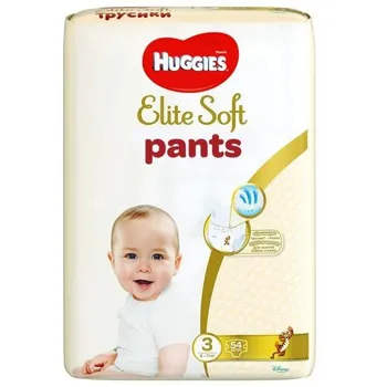 Huggies Elite Soft Pants, pieluchomajtki, rozmiar 3, 6-11 kg, 54 sztuki 