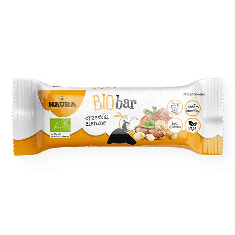 Naura BIO Bar baton orzeszki ziemne, 35 g