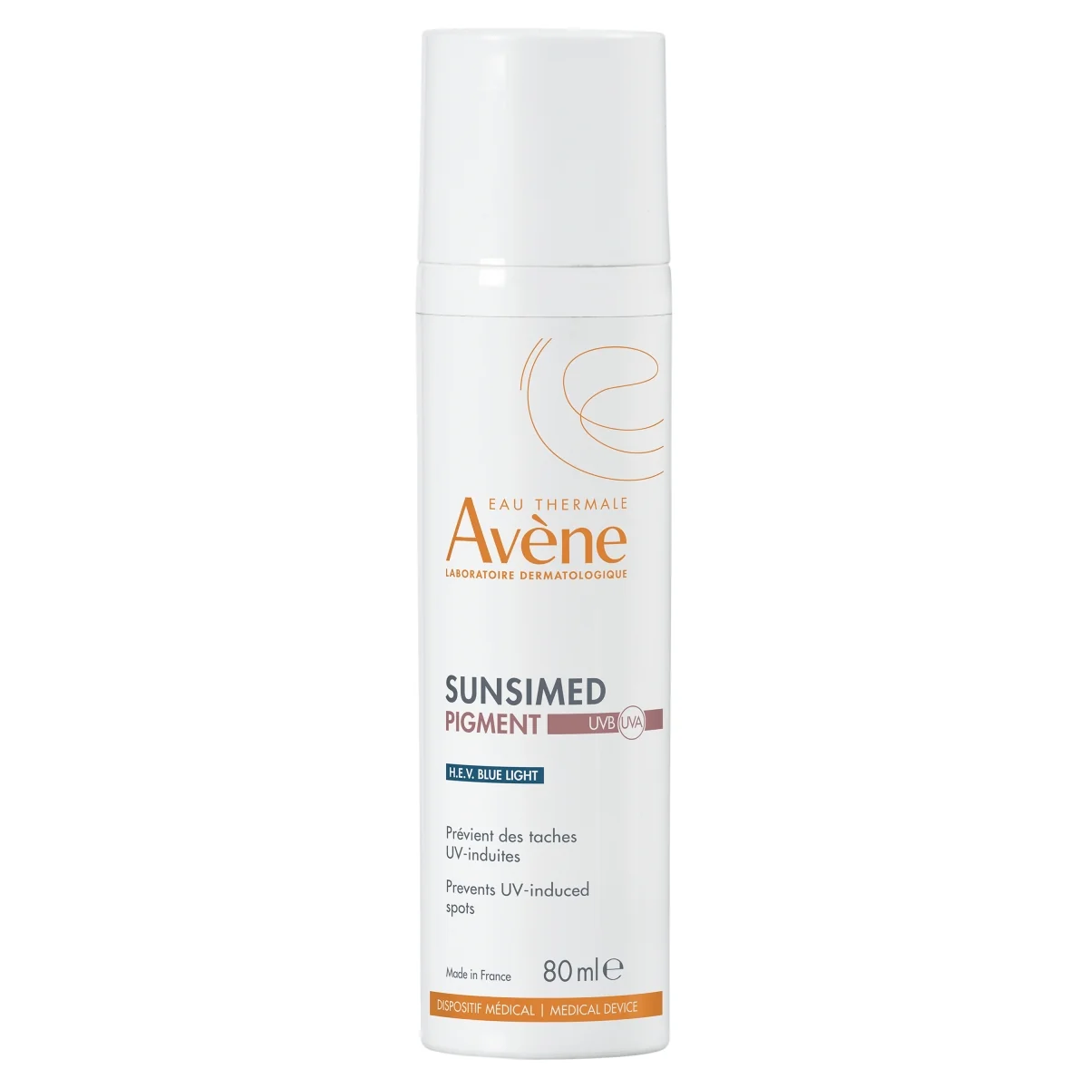 Avène Sunsimed Pigment H.E.V Blue Light krem zapobiegający zmianom pigmentacyjnym z SPF 50, 80 ml