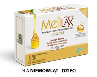Melilax Pediatric mikrowlewka z Promelaxin, 6x5g