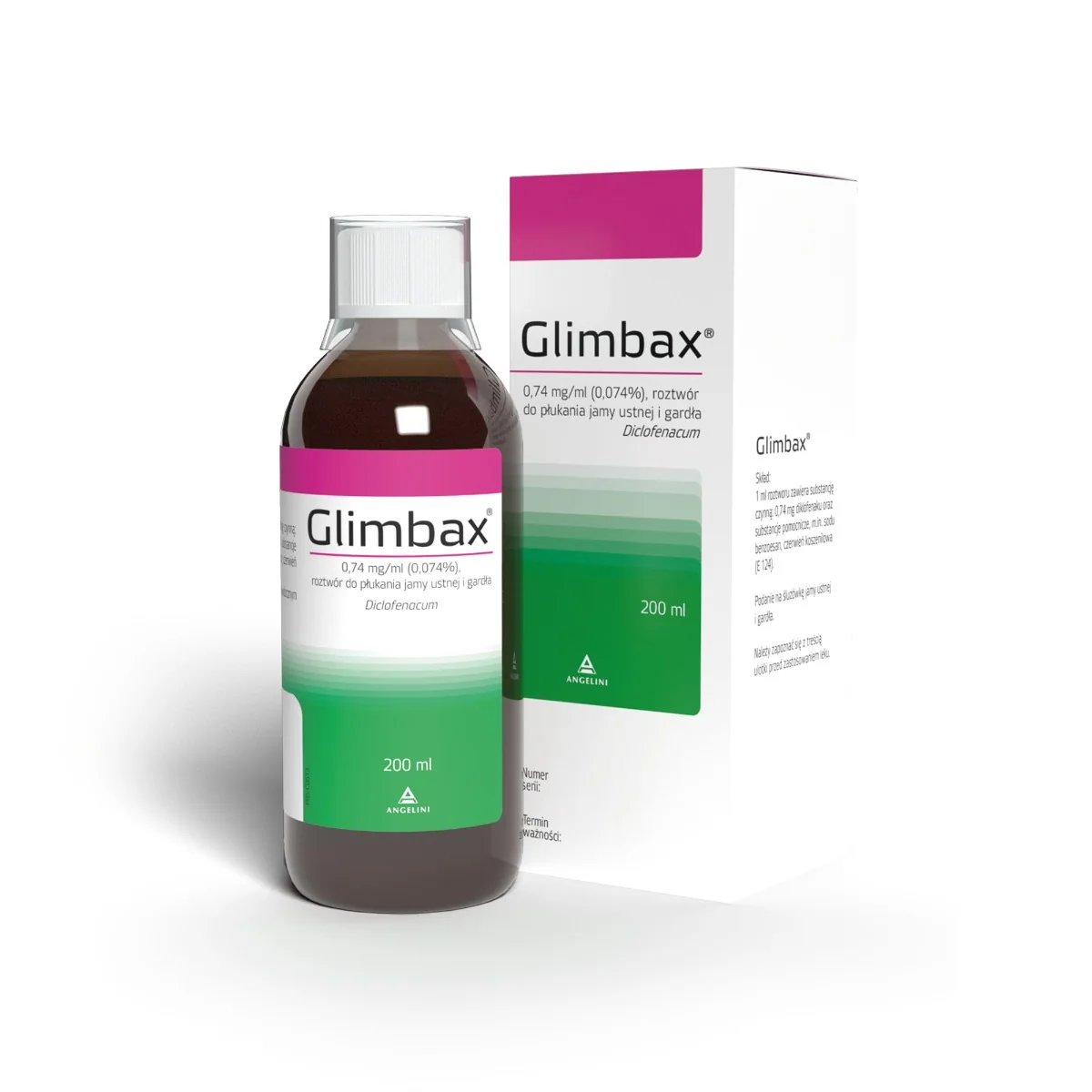 Glimbax 0,74 mg/ml (0,074%), roztwór