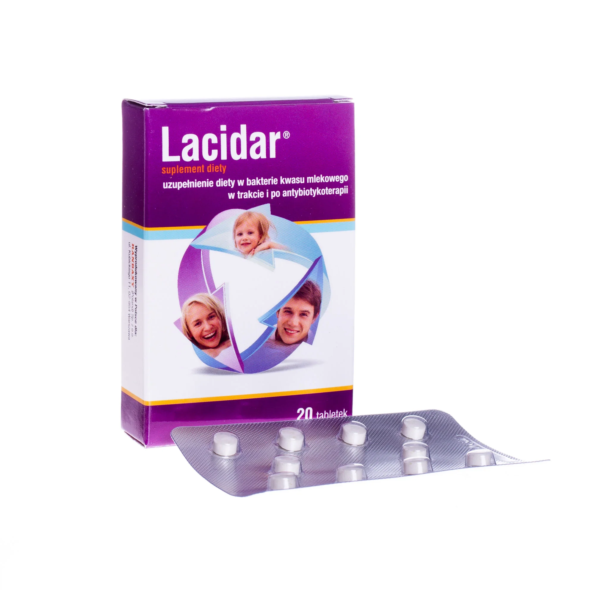 Lacidar, 20 tabletek 