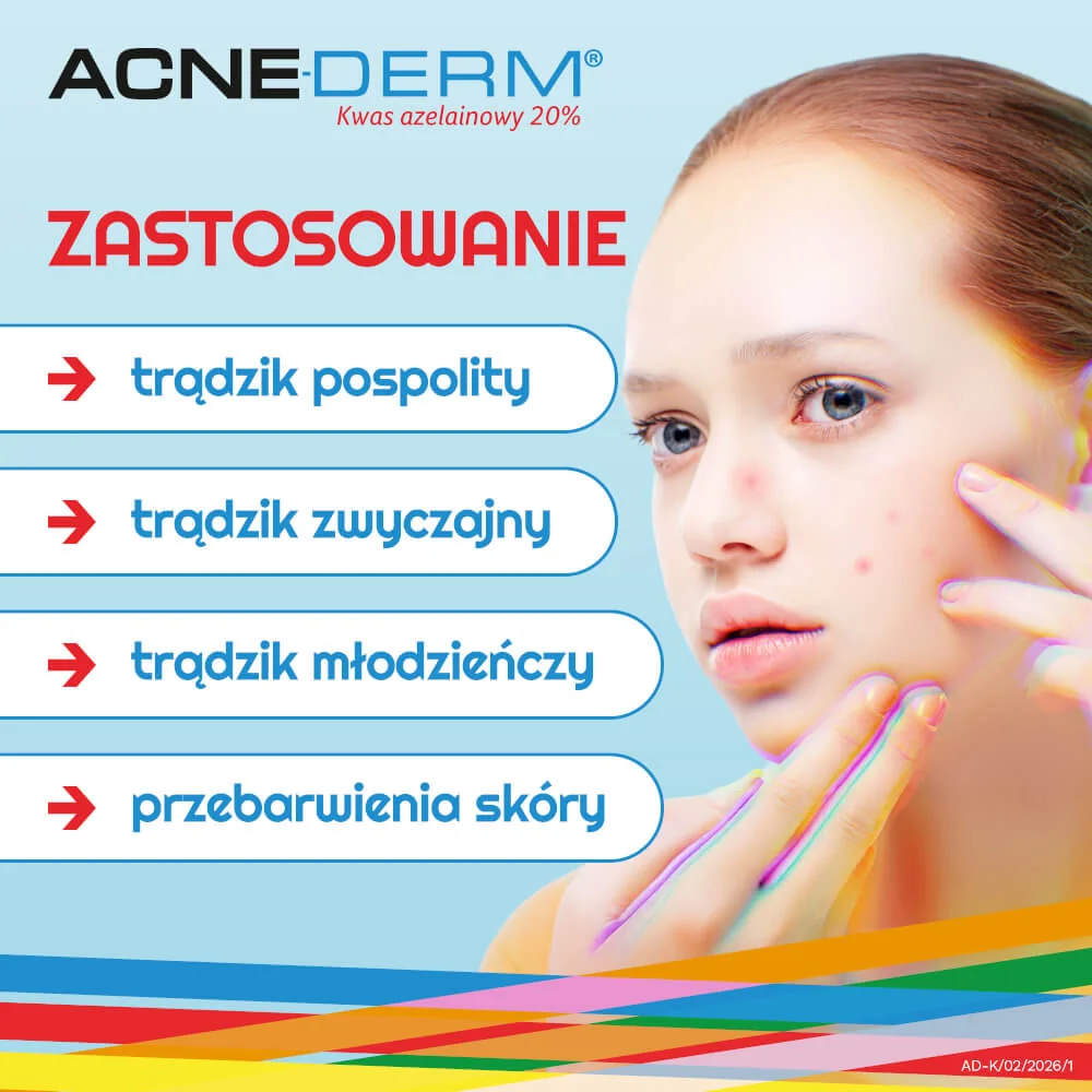 Acne-Derm krem przeciwtrądzikowy i wybielający, 20 g