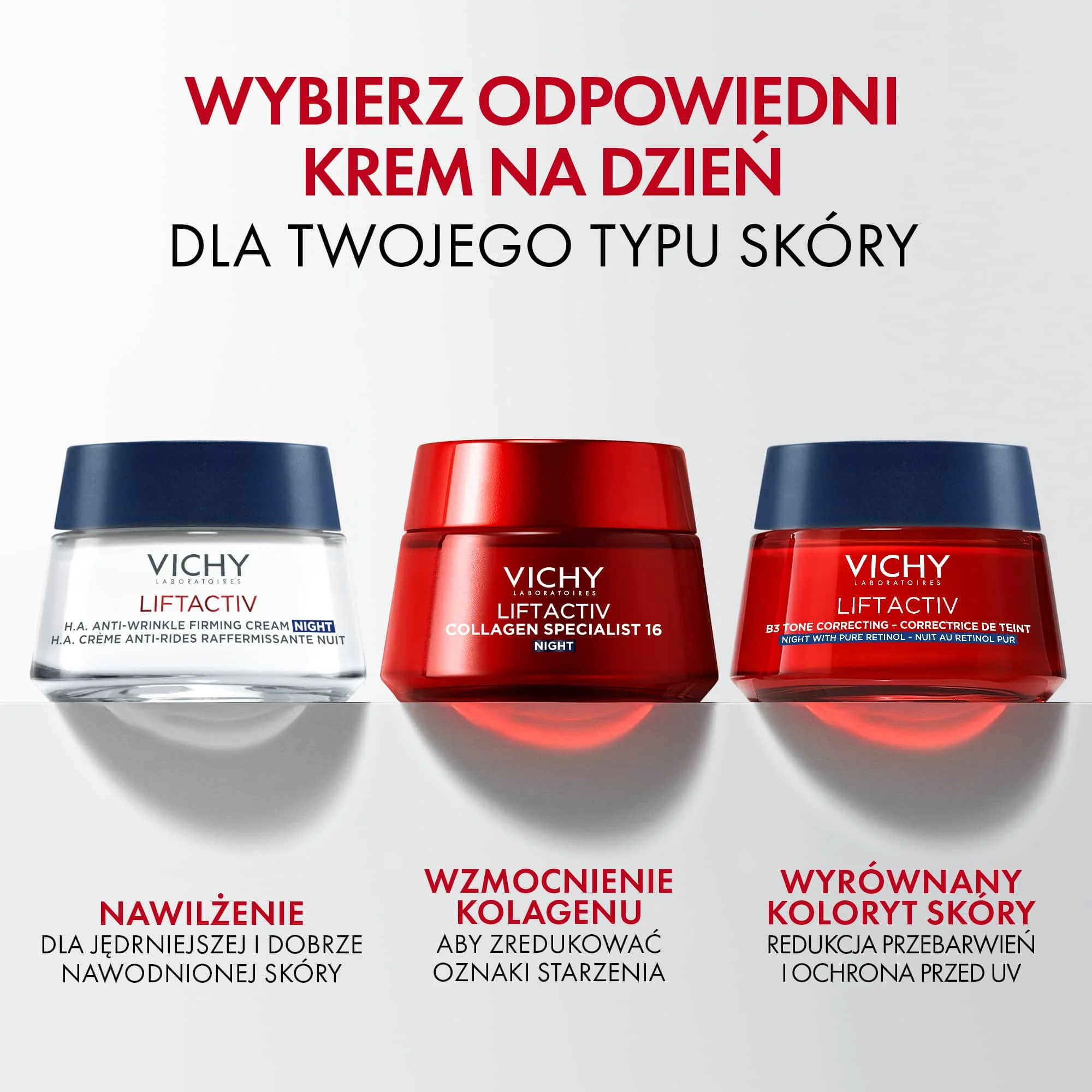 Vichy Liftactiv Collagen Specialist Noc przeciwzmarszczkowy krem na noc, 50 ml