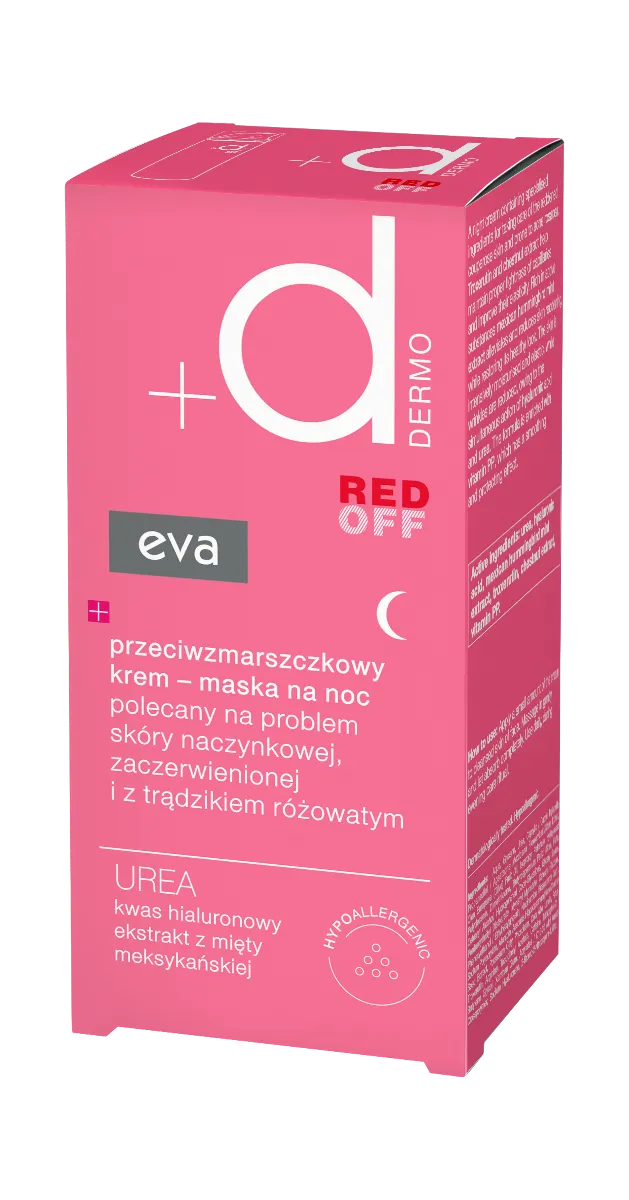 Eva Dermo Red Off przeciwzmarszczkowy krem-maska na noc, 50 ml