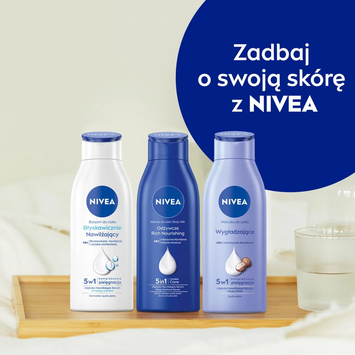 Nivea balsam do ciała błyskawicznie nawilżający, 400 ml