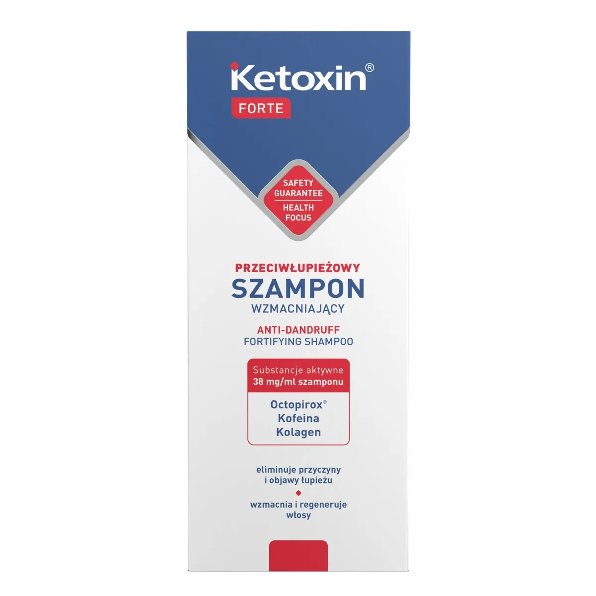 Ketoxin Forte, szampon przeciwłupieżowy, wzmacniający, 200 ml