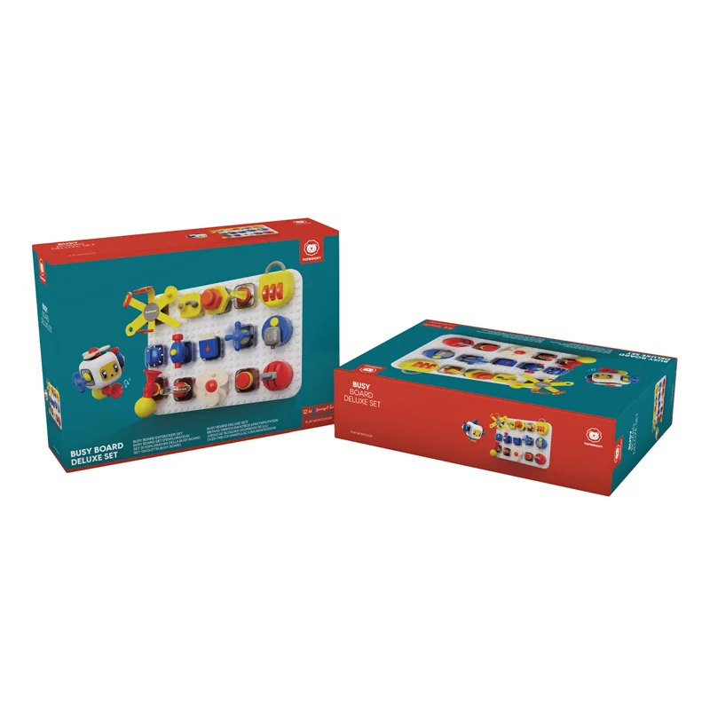 Top Bright Tablica manipulacyjna z kostką i doczepianymi elementami 12 m+