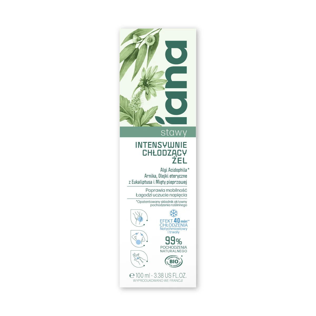 Iana Stawy intensywnie chłodzący żel, 100 ml