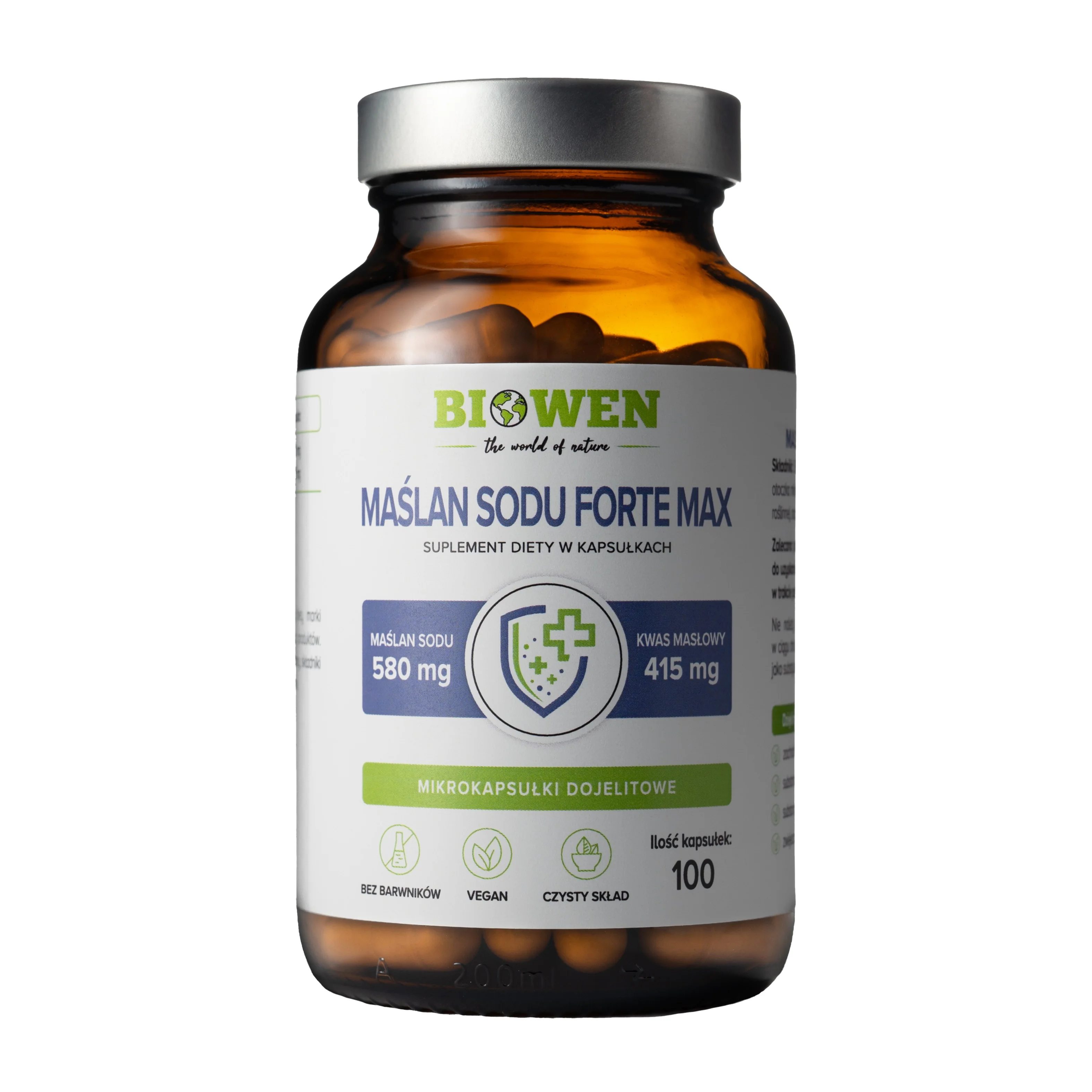 BIOWEN Maślan sodu Forte Max 100 kapsułek