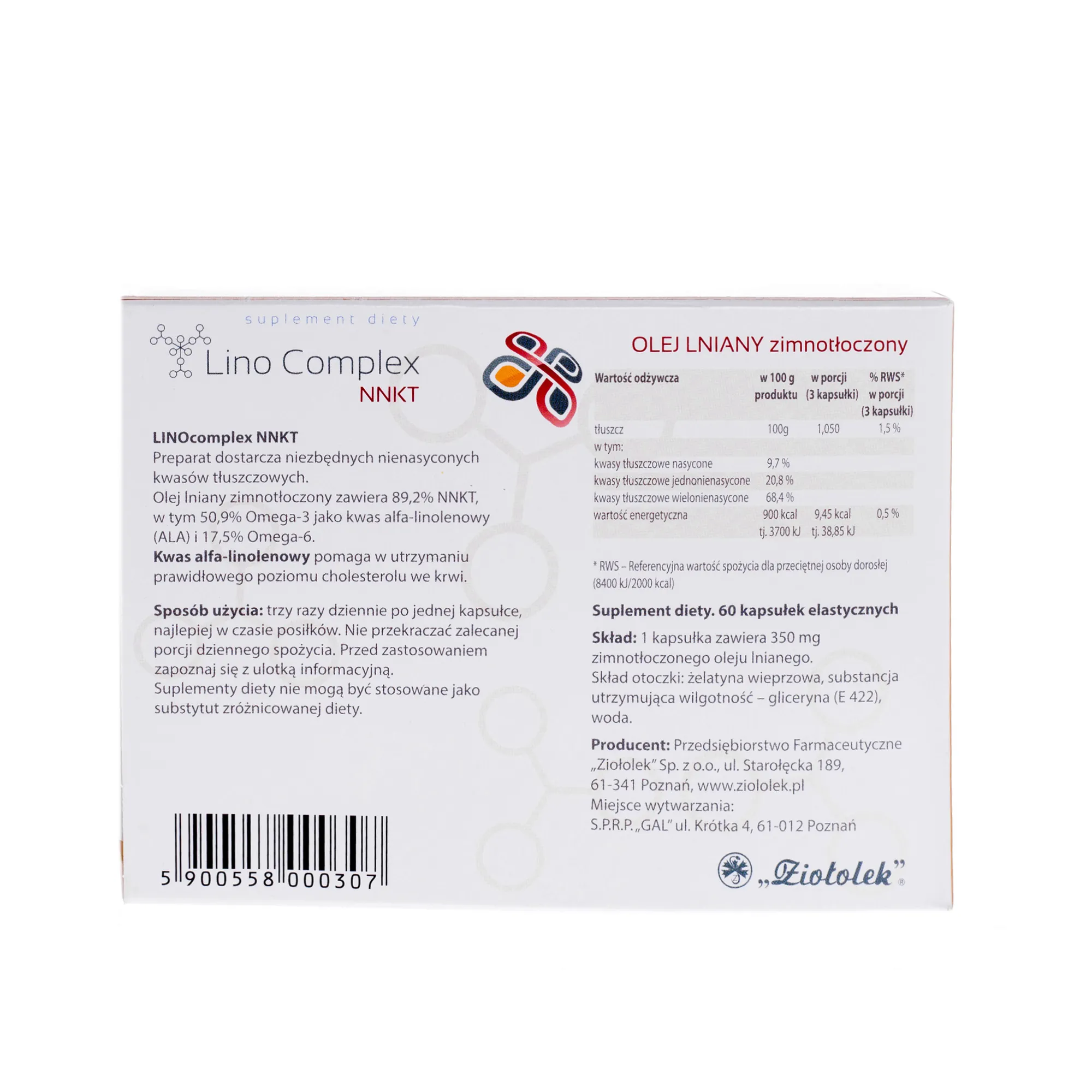 Lino Compex NNKT, 60 kapsułek 