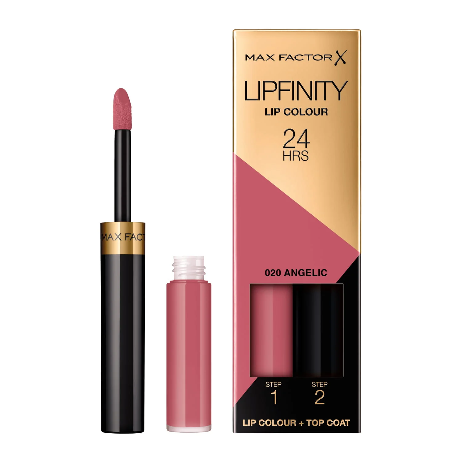 Max Factor Lipfinity Lip Colour 24 h dwufazowa pomadka do ust, 020 Angelic, 4,2 g