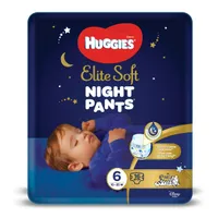 Huggies Elite Soft Night Pants pieluchomajtki rozmiar 6 15-25 kg, 16 szt.