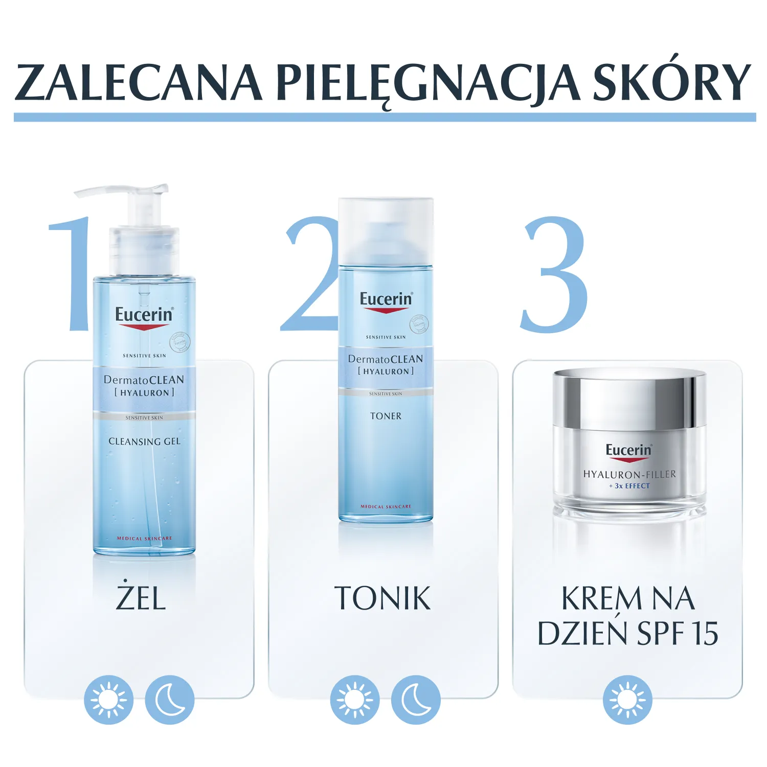 Eucerin DermatoCLEAN Hyaluron tonik oczyszczający do twarzy, 200 ml 