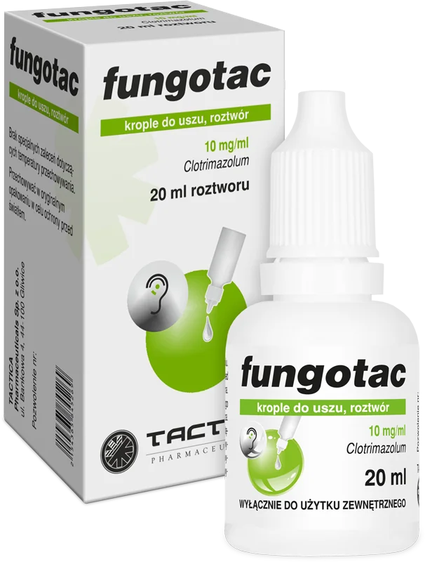 Fungotac krople do uszu, 20 ml