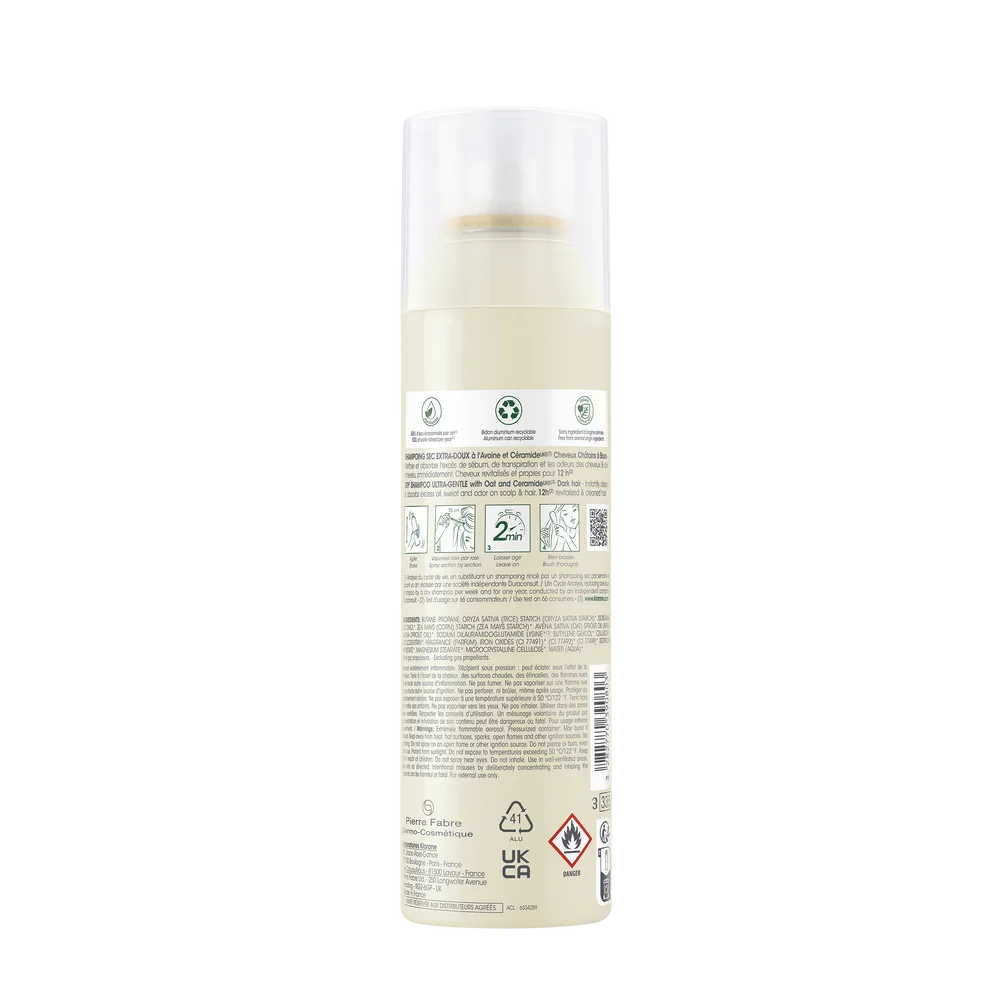 Klorane ultrałagodny szampon suchy z Owsem i Ceramideᴸᴵᴷᴱ , 150 ml