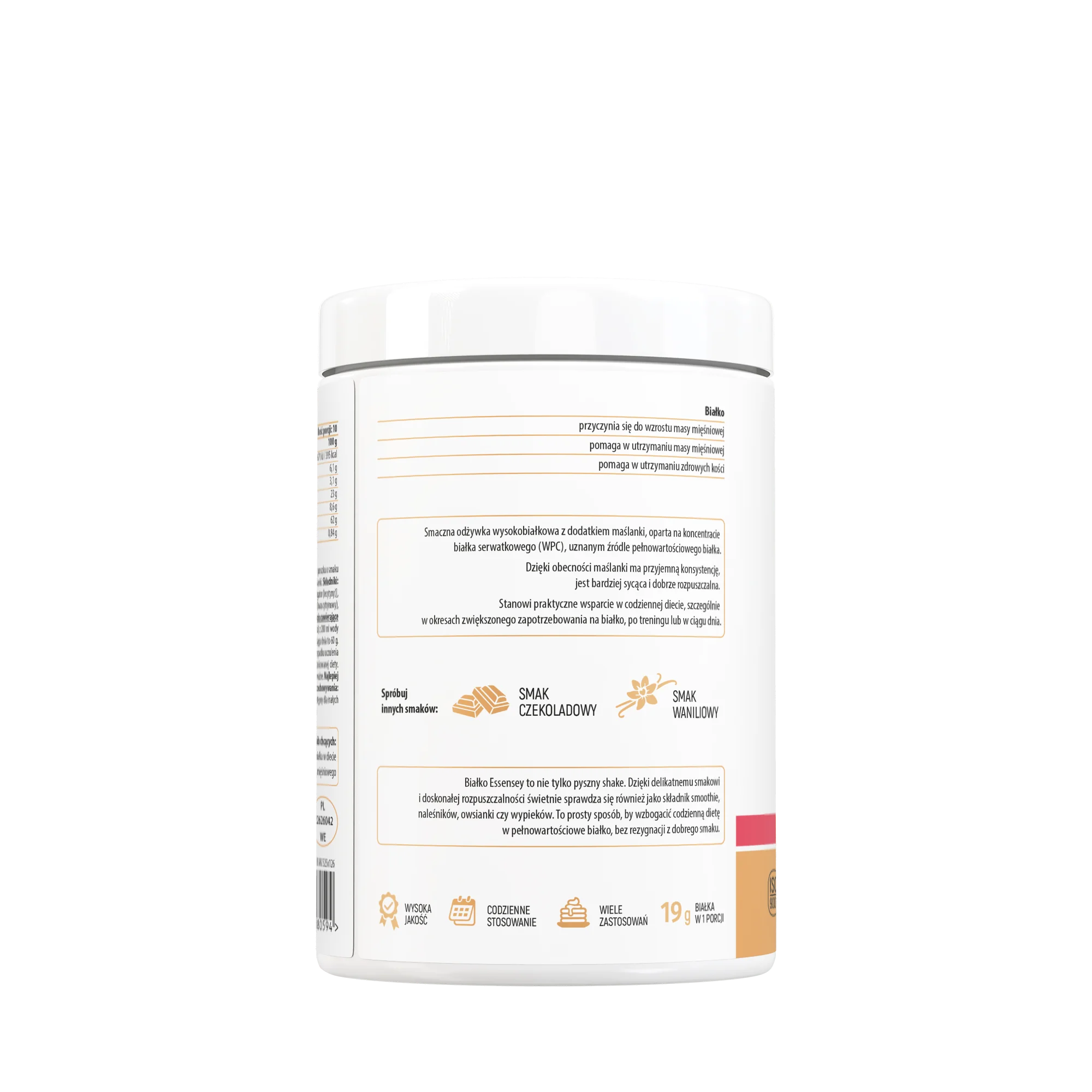 Essensey Whey Protein Premium o smaku truskawkowym, proszek, 300 g