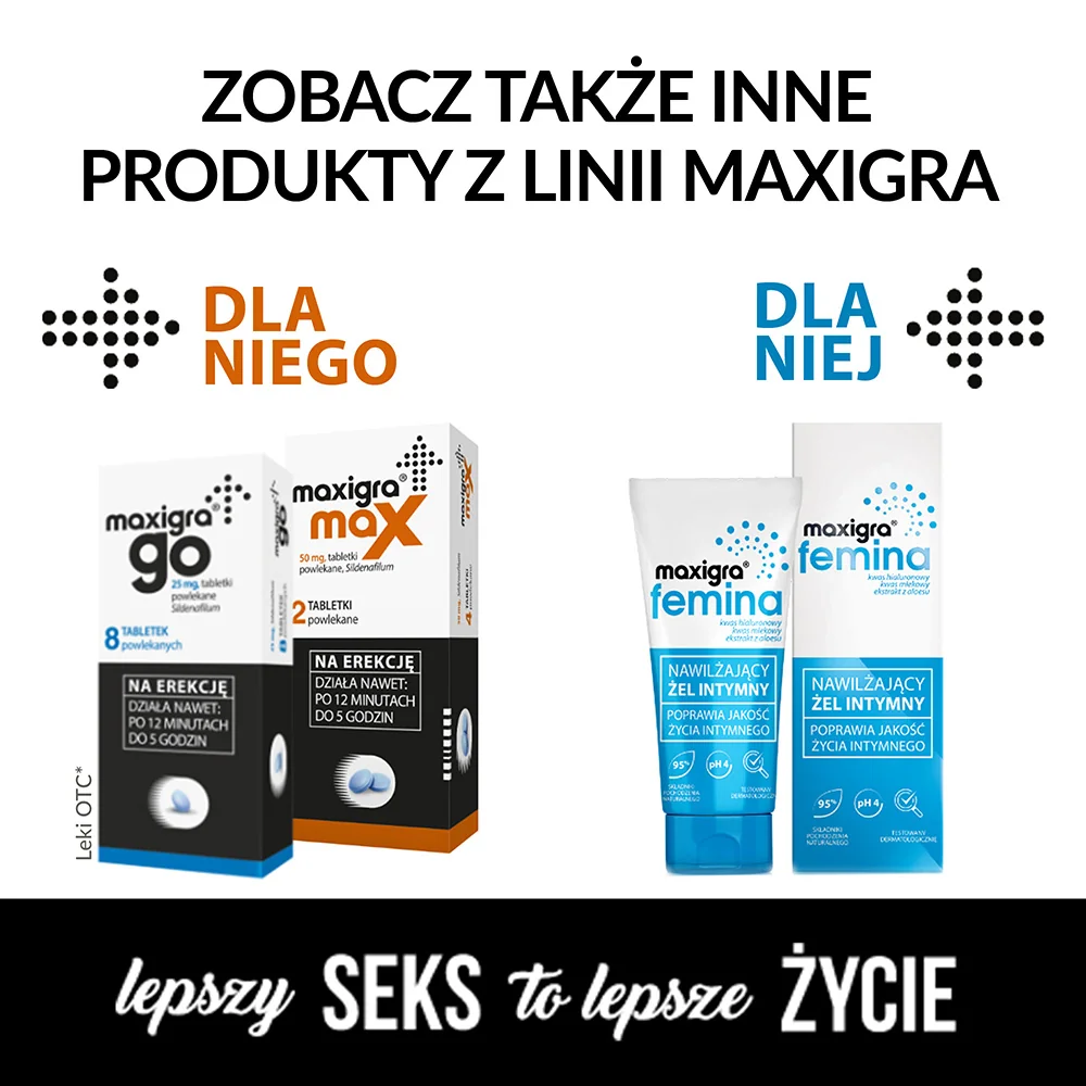 Maxigra Max 50 mg 4 tabletki powlekane x 3 opakowania