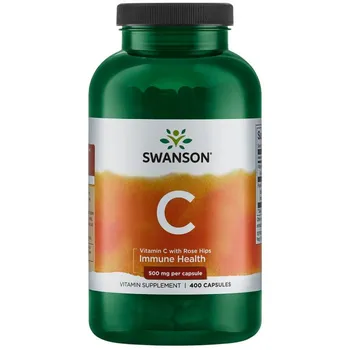 Swanson Witamina C 500 mg z Dziką Różą, suplement diety, 400 kapsułek 