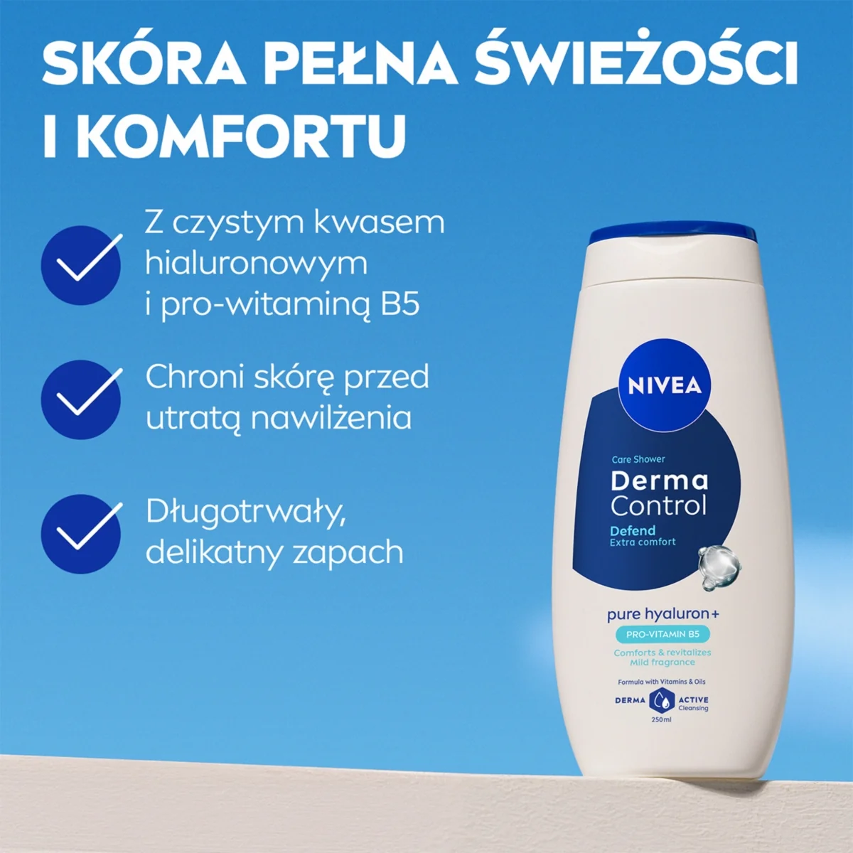 Nivea Derma Control Defend żel pod prysznic, 250 ml