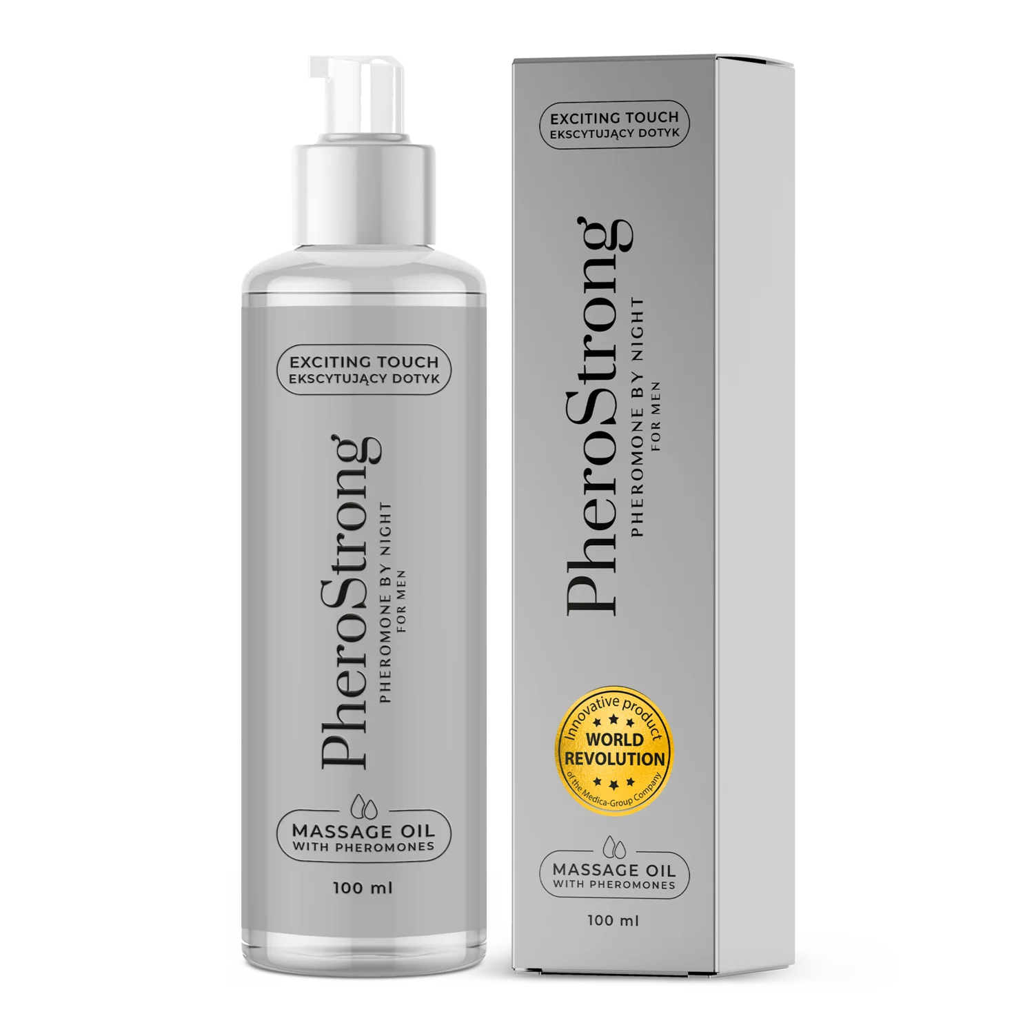 PheroStrong by Night for Men olejek do masażu z feromonami dla mężczyzn, 100 ml