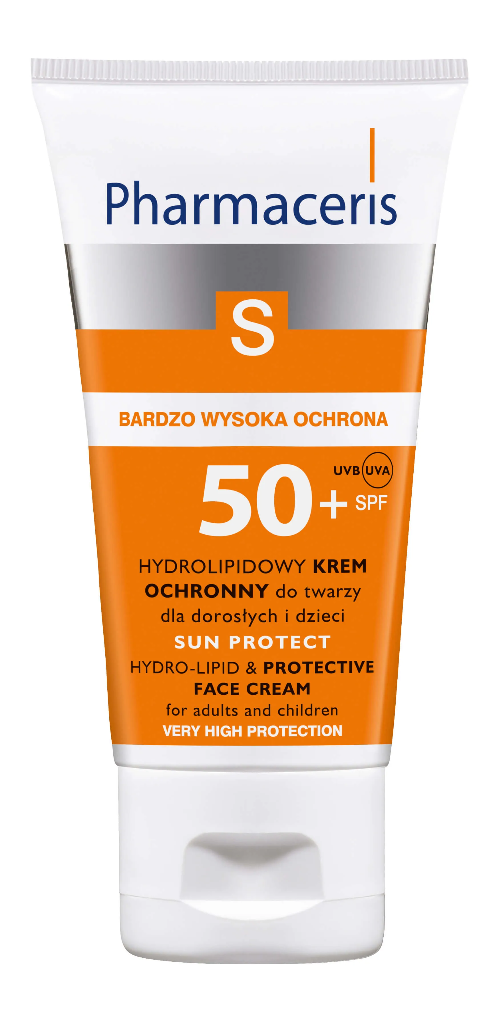 Pharmaceris S, krem hydrolipidowy do twarzy SPF 50+, 50 ml