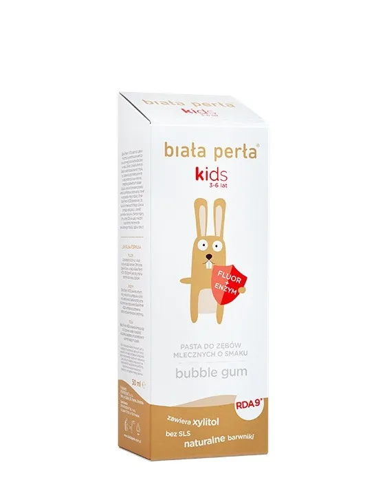 Biała Perła, Kids, pasta do zębów od 3 do 6 lat, 50 ml