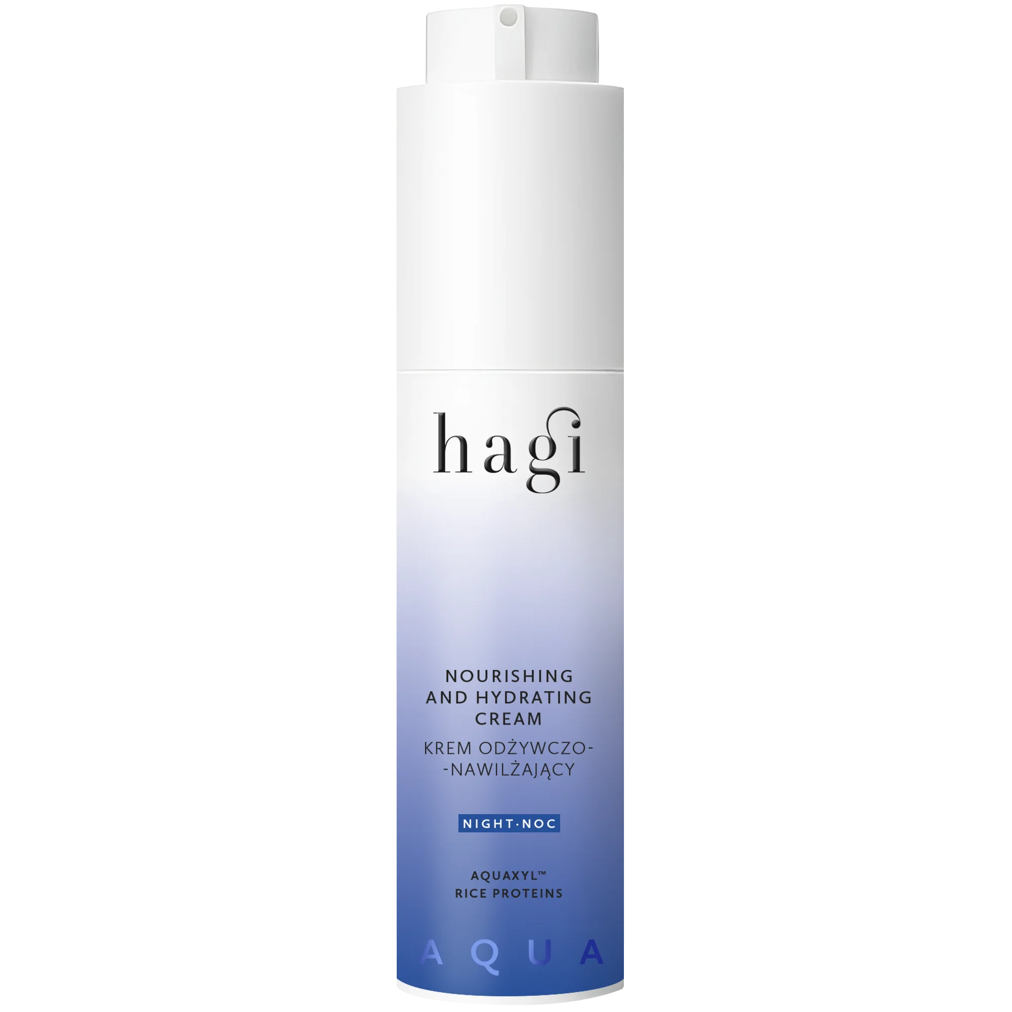 Hagi Aqua Zone krem odżywczo-nawilżający na noc cera wymagająca regeneracji, 50 ml