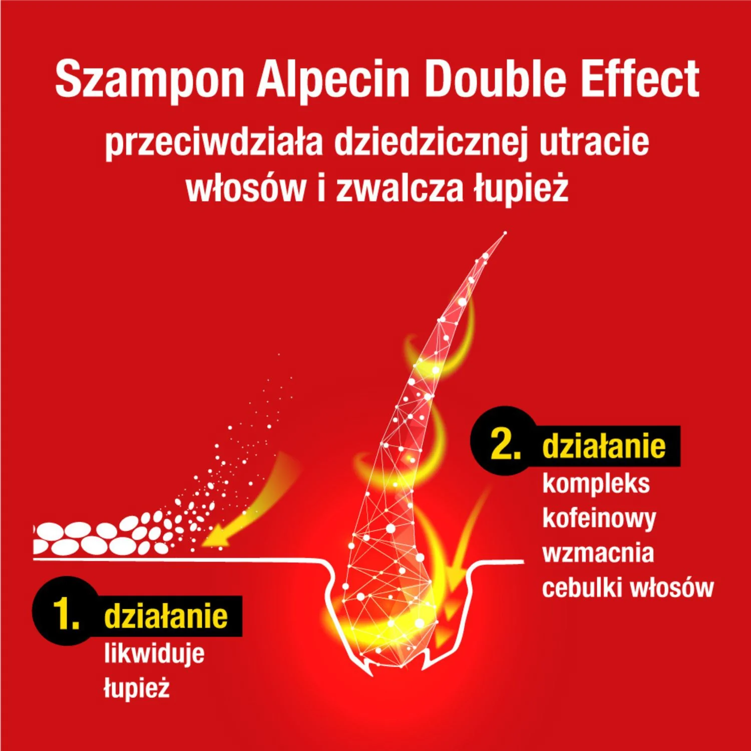 Alpecin Double Effect Coffeine szampon do włosów, 200 ml