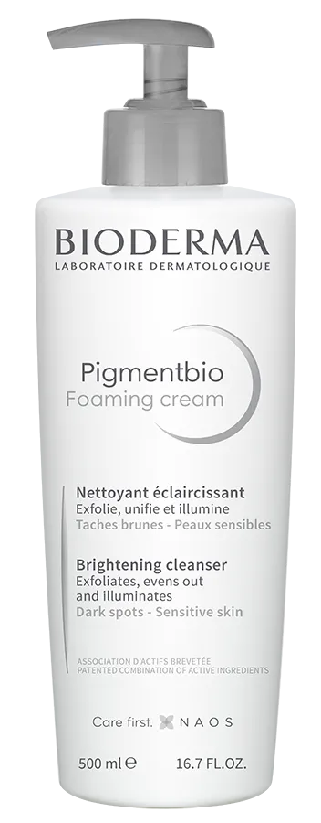 Bioderma Pigmentbio Foaming Cream, kremowy żel oczyszczająco-złuszczający, 500 ml