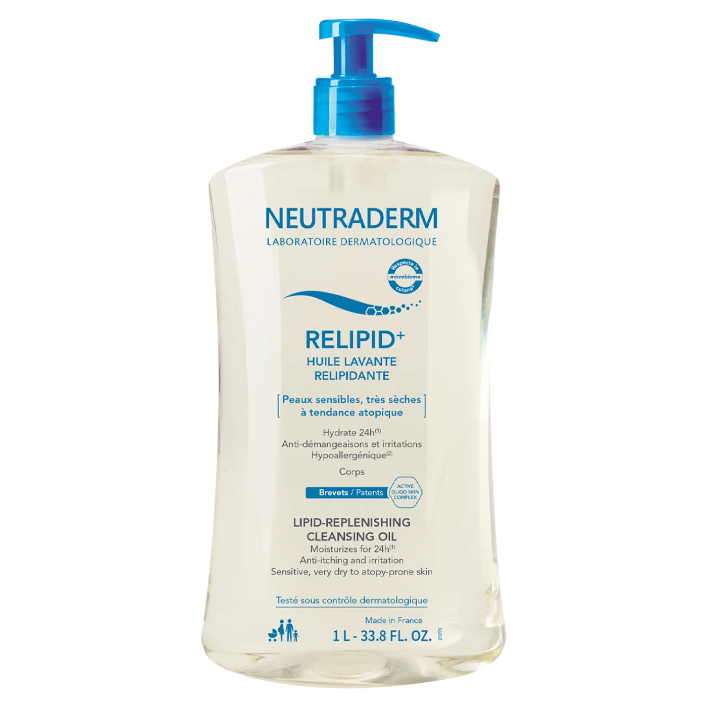 Neutraderm Relipid+ Olejek do mycia odbudowuje warstwę lipidową, 1 l
