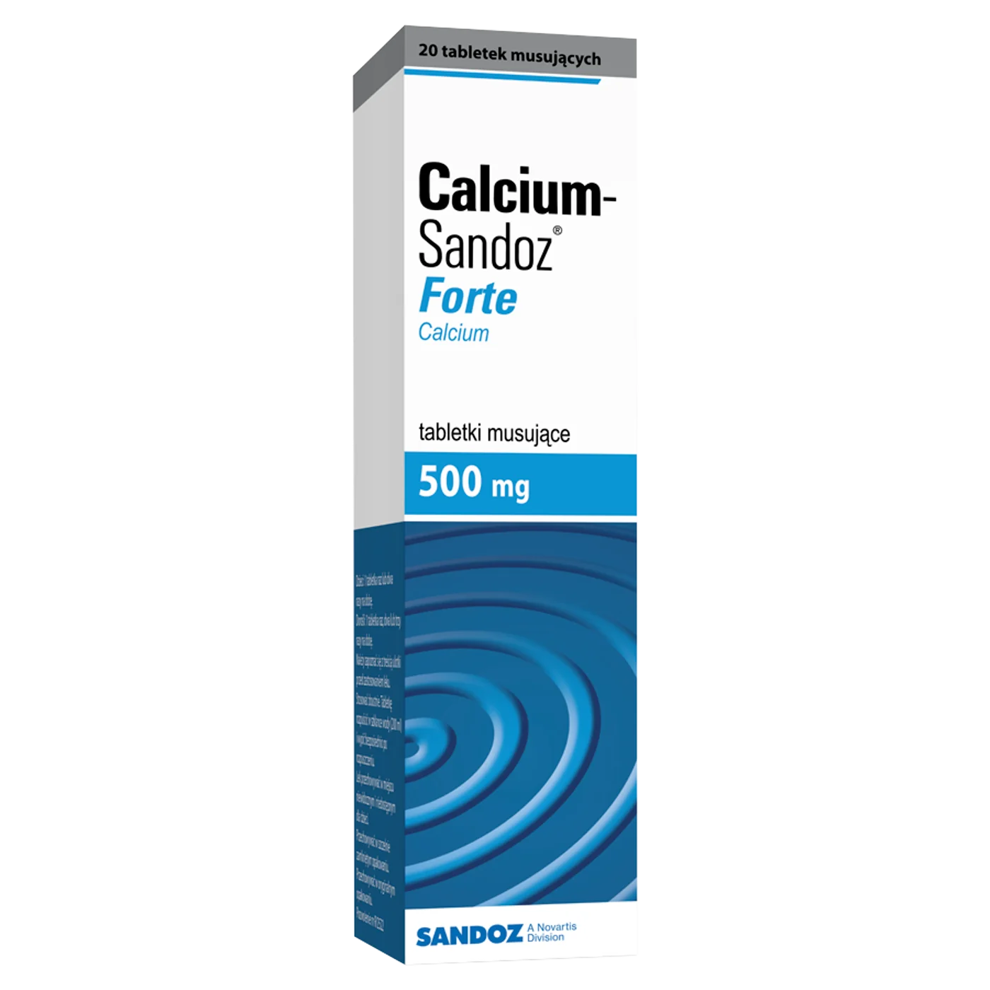 Calcium-Sandoz Forte 500 mg, tabletki musujące