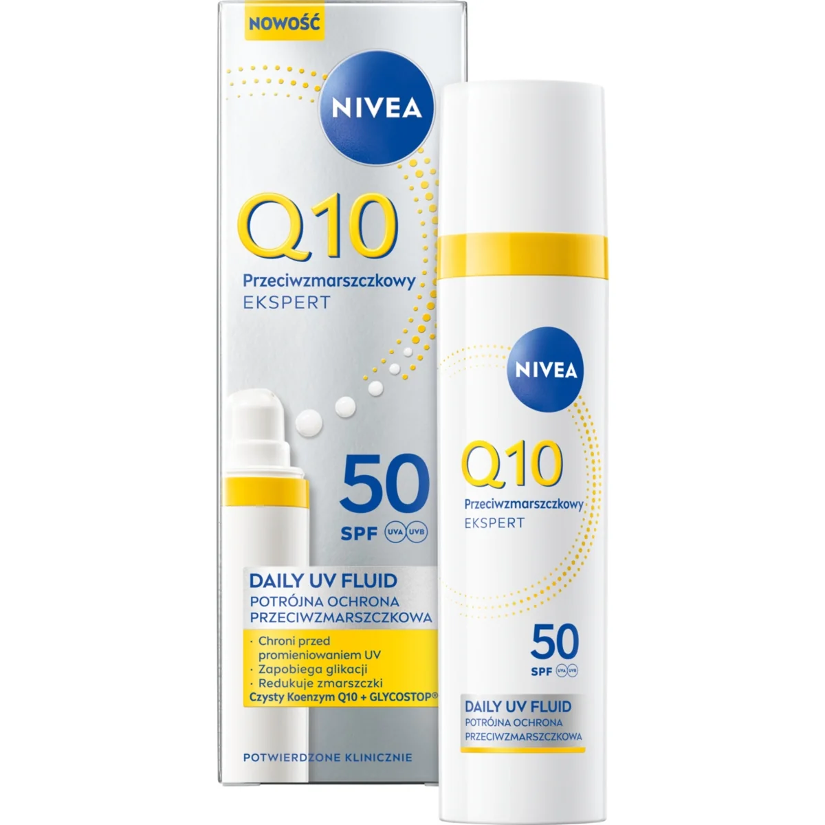 Nivea Q10 krem fluid na dzień SPF 50, 40 ml