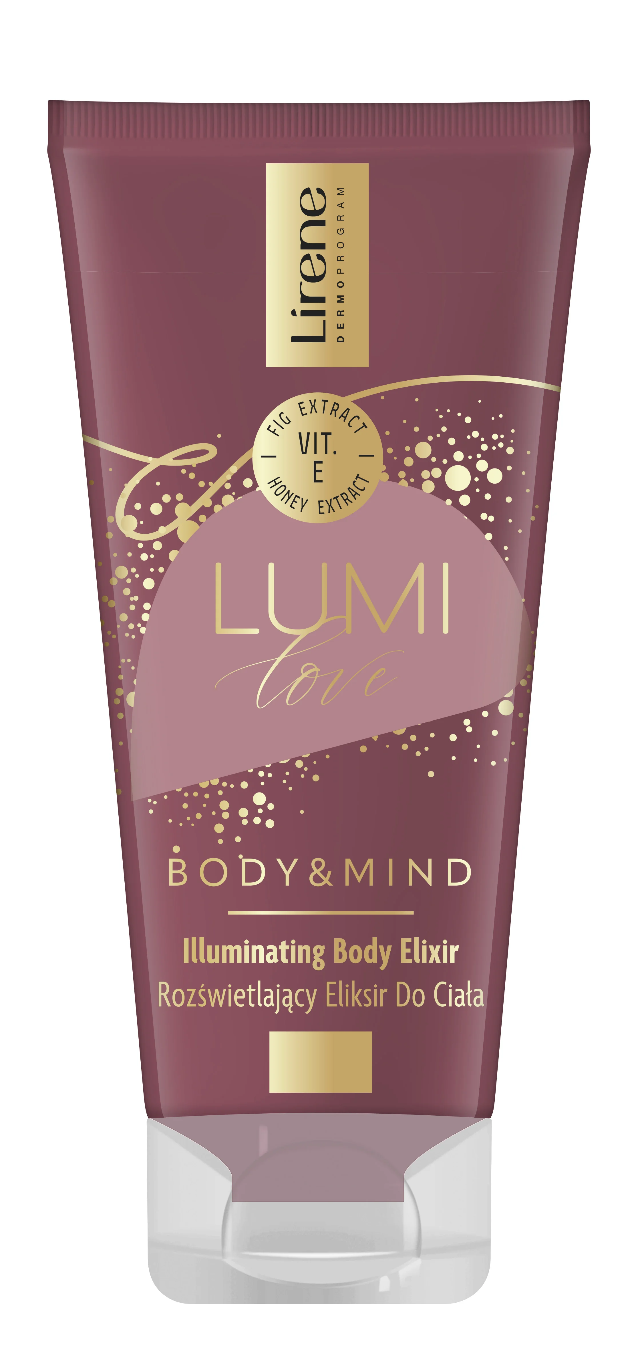 Lirene Body & Mind LUMI love rozświetlający eliksir do ciała, 175 ml