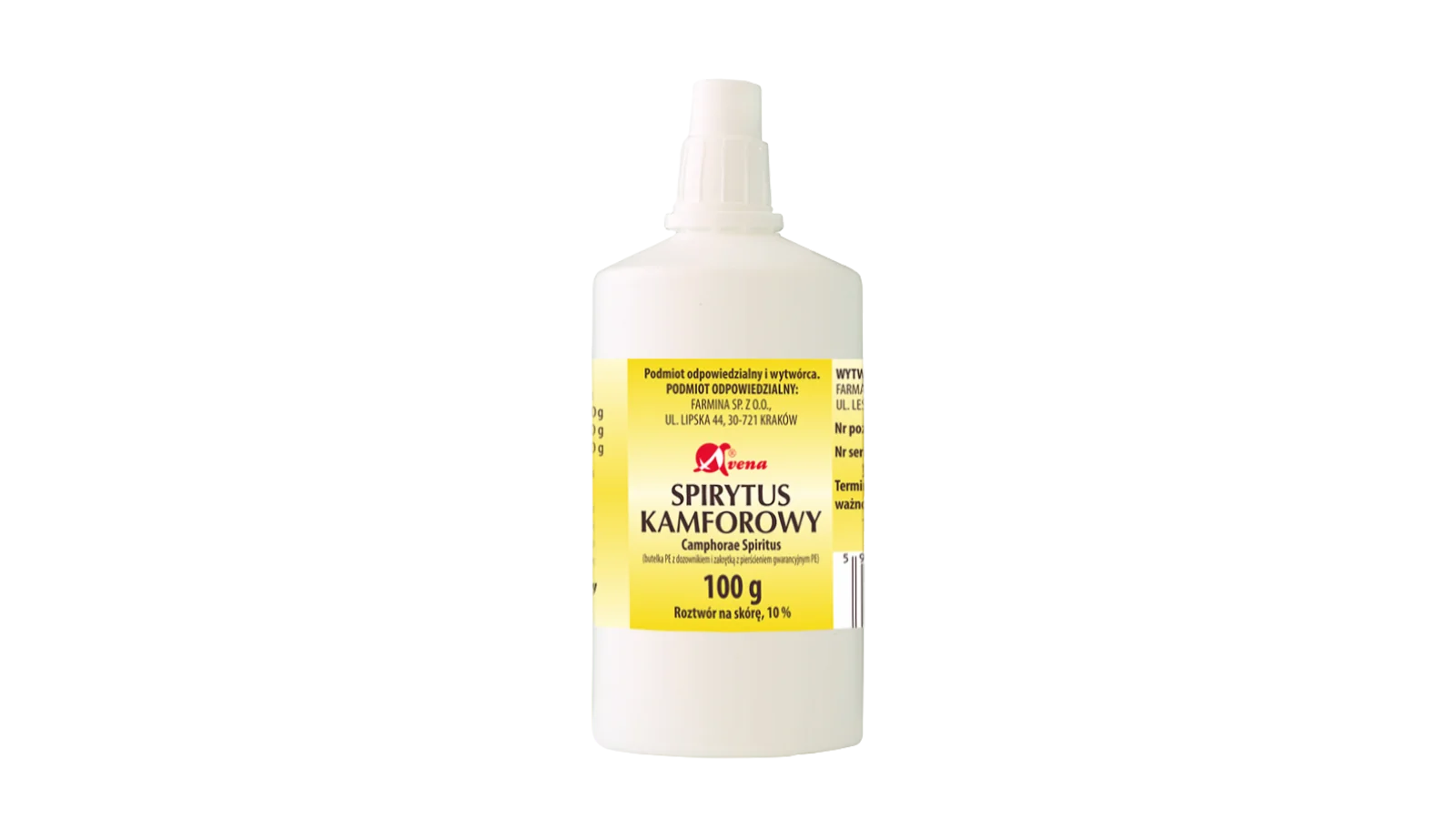 Farmina Spirytus kamforowy 10% roztwór na skórę, 100 g
