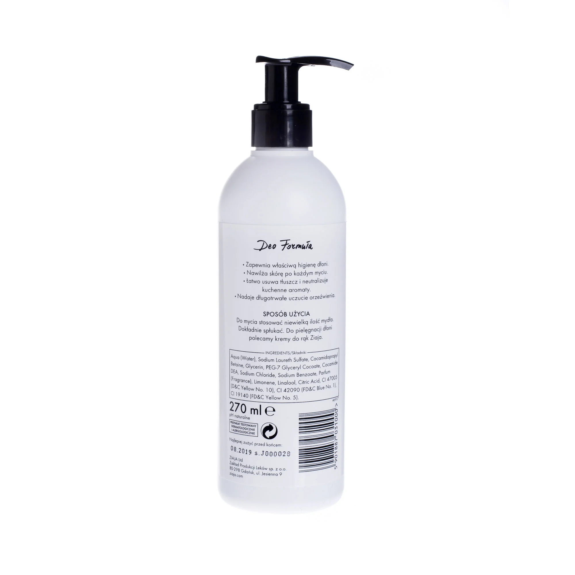 Ziaja Tamaryndowiec z zieloną pomarańczą mydło do rąk w żelu, 270 ml