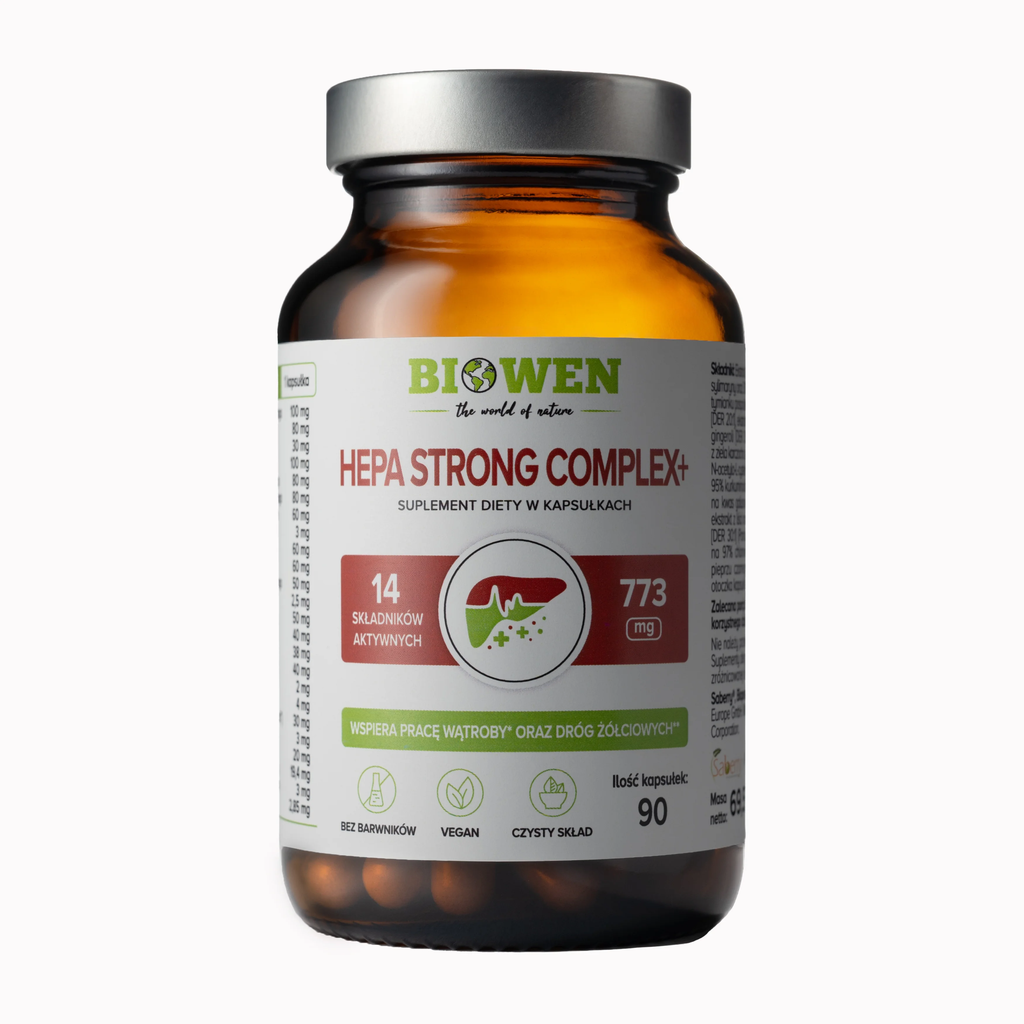 BIOWEN Hepa Strong Complex+ 90 kapsułek