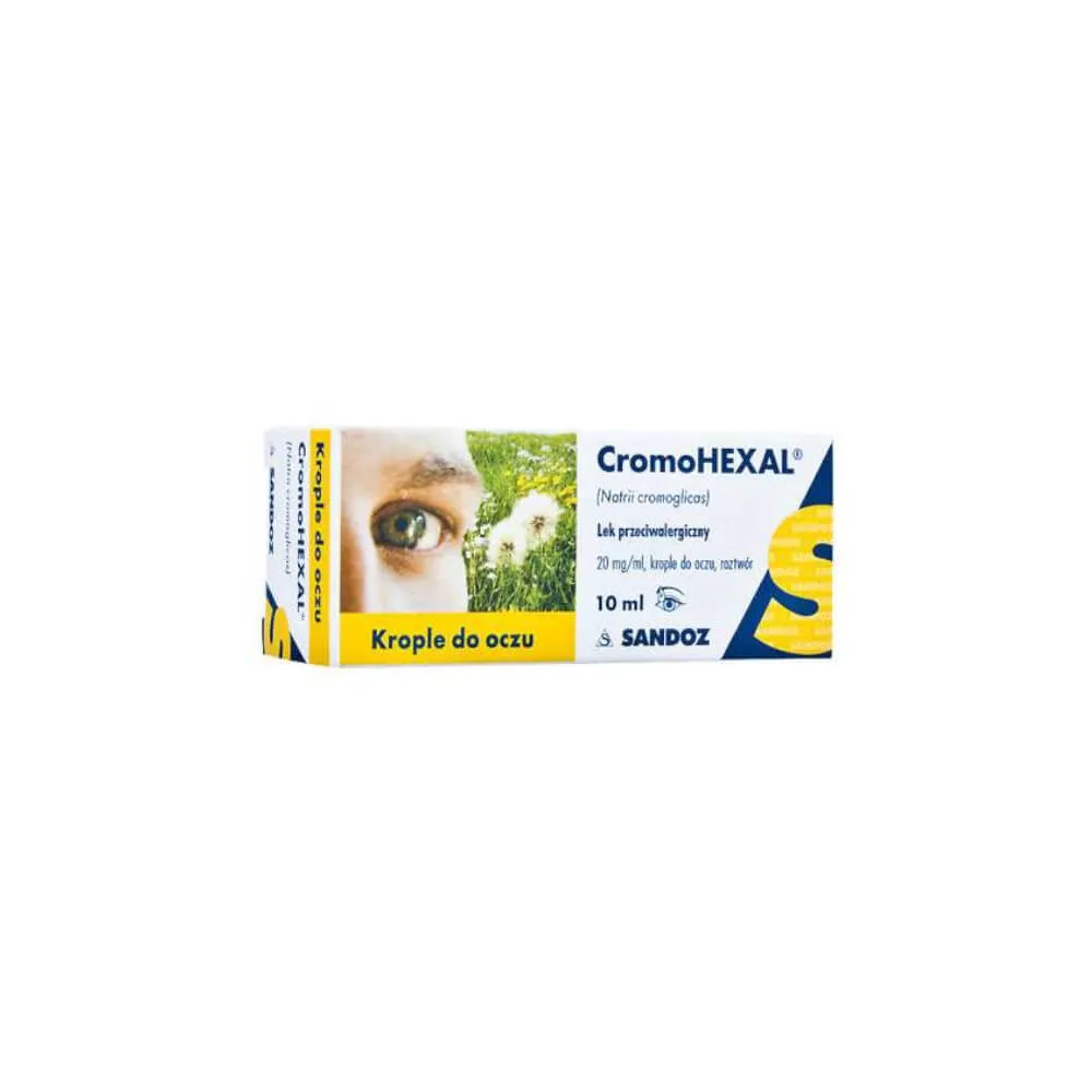Cromohexal, krople do oczu o działaniu przeciwalergicznym, 10 ml