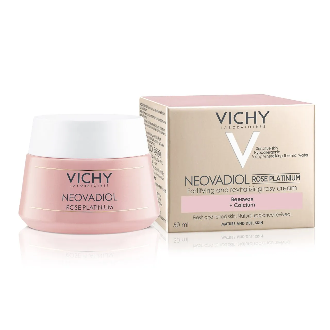 Vichy Neovadiol Rose Platinum, krem różany wzmacniająco-nawilżający, 50 ml 