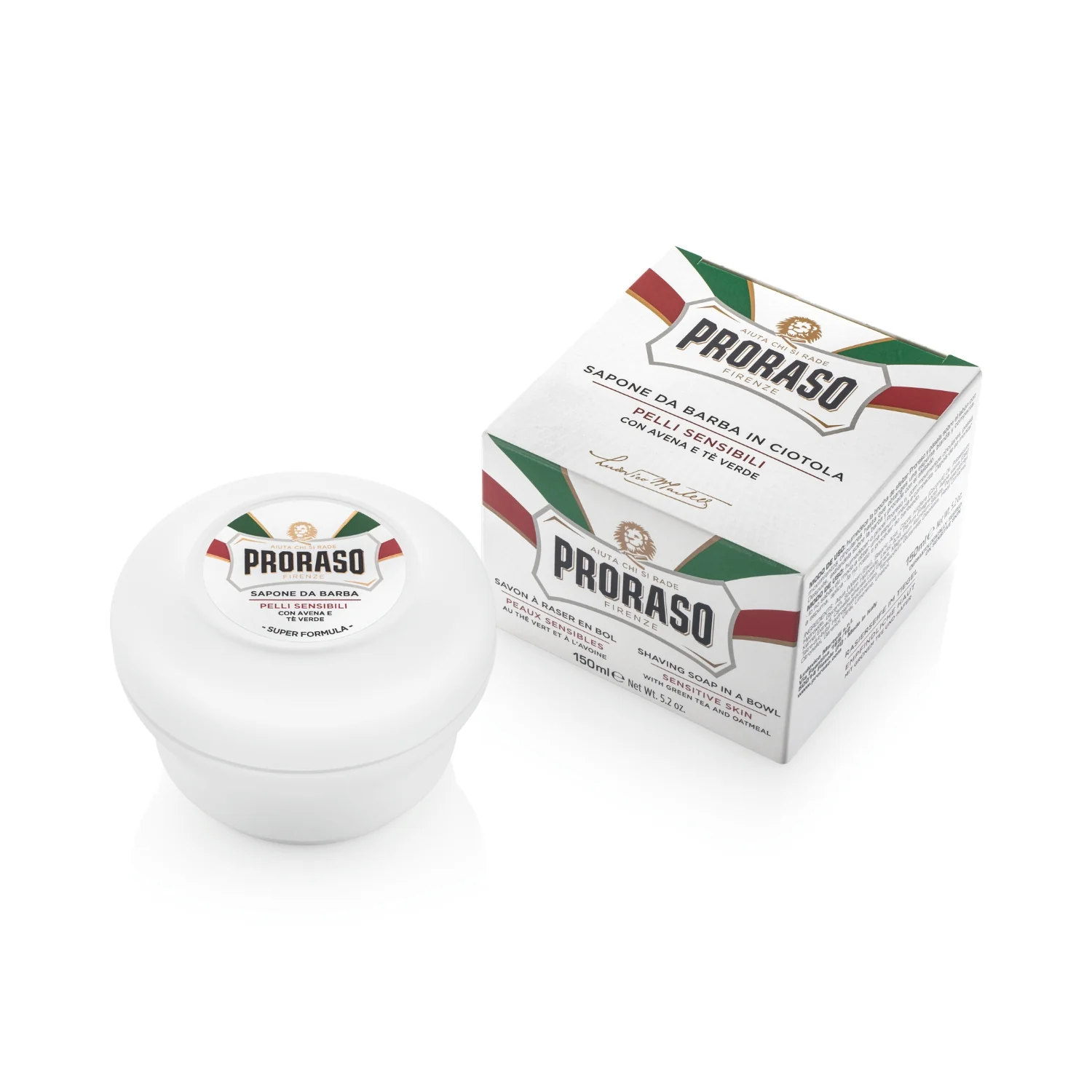 Proraso mydło do golenia do skóry wrażliwej z wyciągiem z owsa i białej herbaty, 150 ml