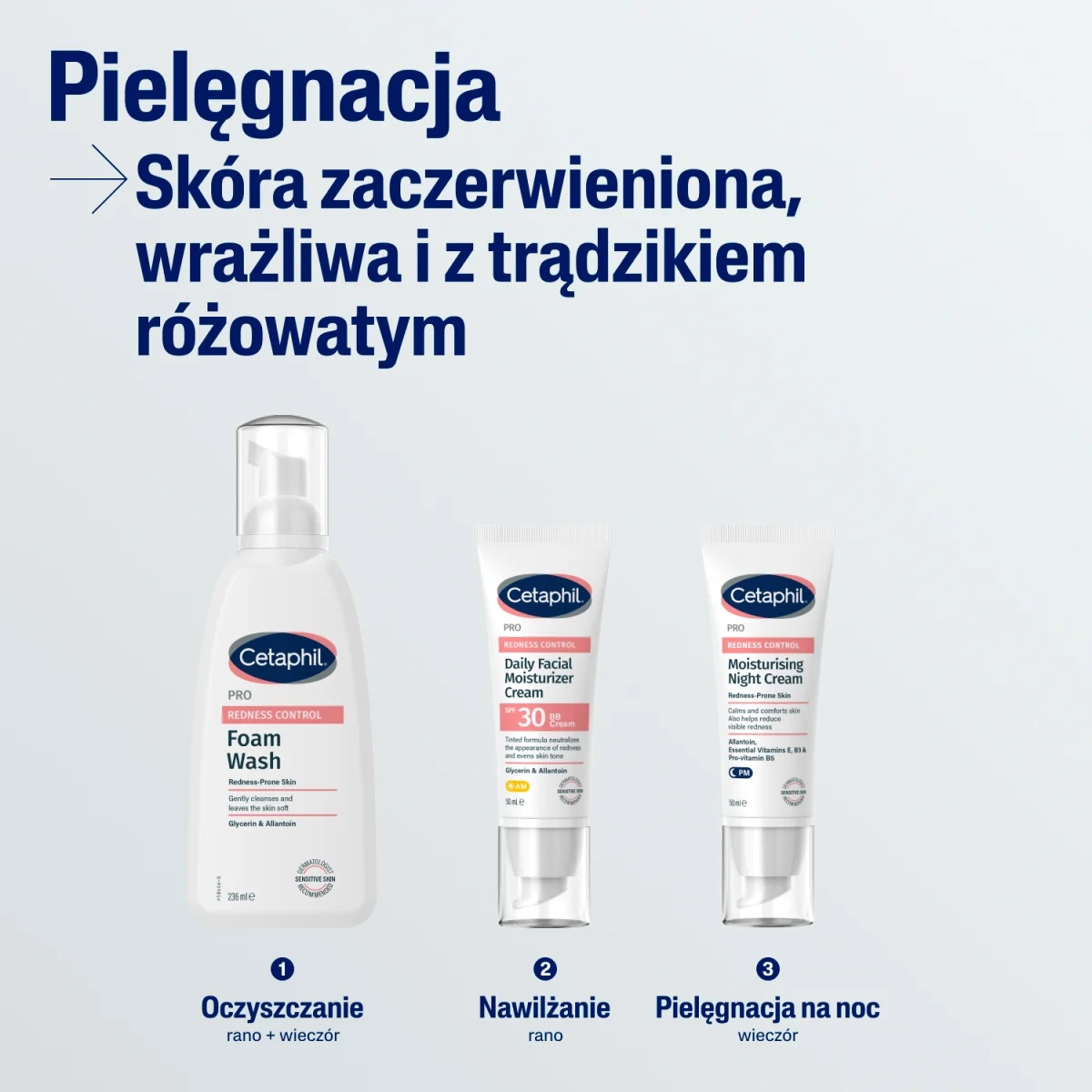 Cetaphil Pro Redness Control pianka do mycia, 236 ml