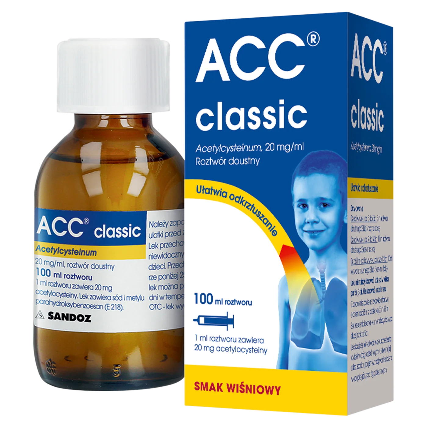 ACC classic 20 mg/ml, roztwór doustny, 100 ml