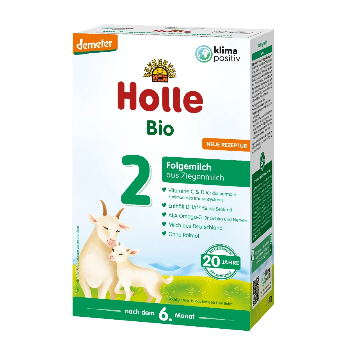 Holle Bio 2 mleko następne na bazie mleka koziego, 400 g